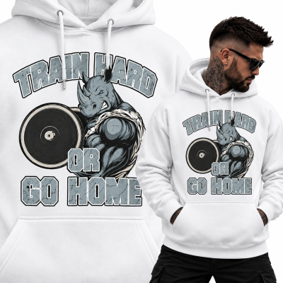 BLUZA Z KAPTUREM  NA SIŁOWNIĘ TRAIN HARD